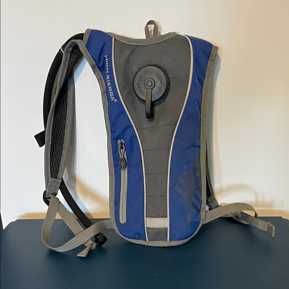 High Sierra Blue and Gray hydration Backpack